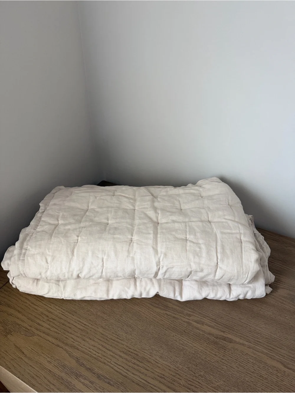 Quince European Linen Dream King Sham Set - Sand